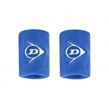 Dunlop Sweatband Wrist Logo Short royal blue - 2 pieces